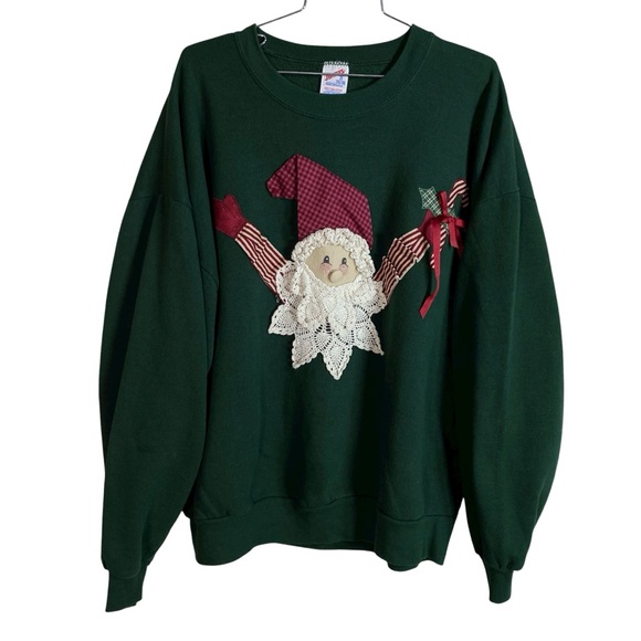 Vintage Christmas Santa Sweatshirt - Picture 1 of 4